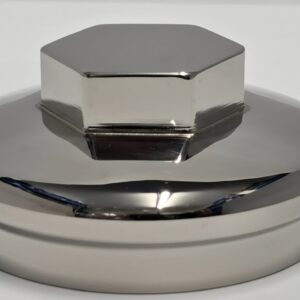 20Hp / Ghost & early 20/25 - 2"polished nickel town cap (LocN38)