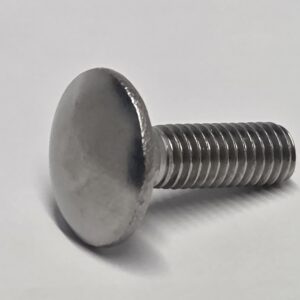 Stainless steel coach bolt M8 x 25mm (LocL12)
